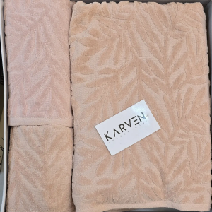 Serviette Bain 3 piéces Saumon