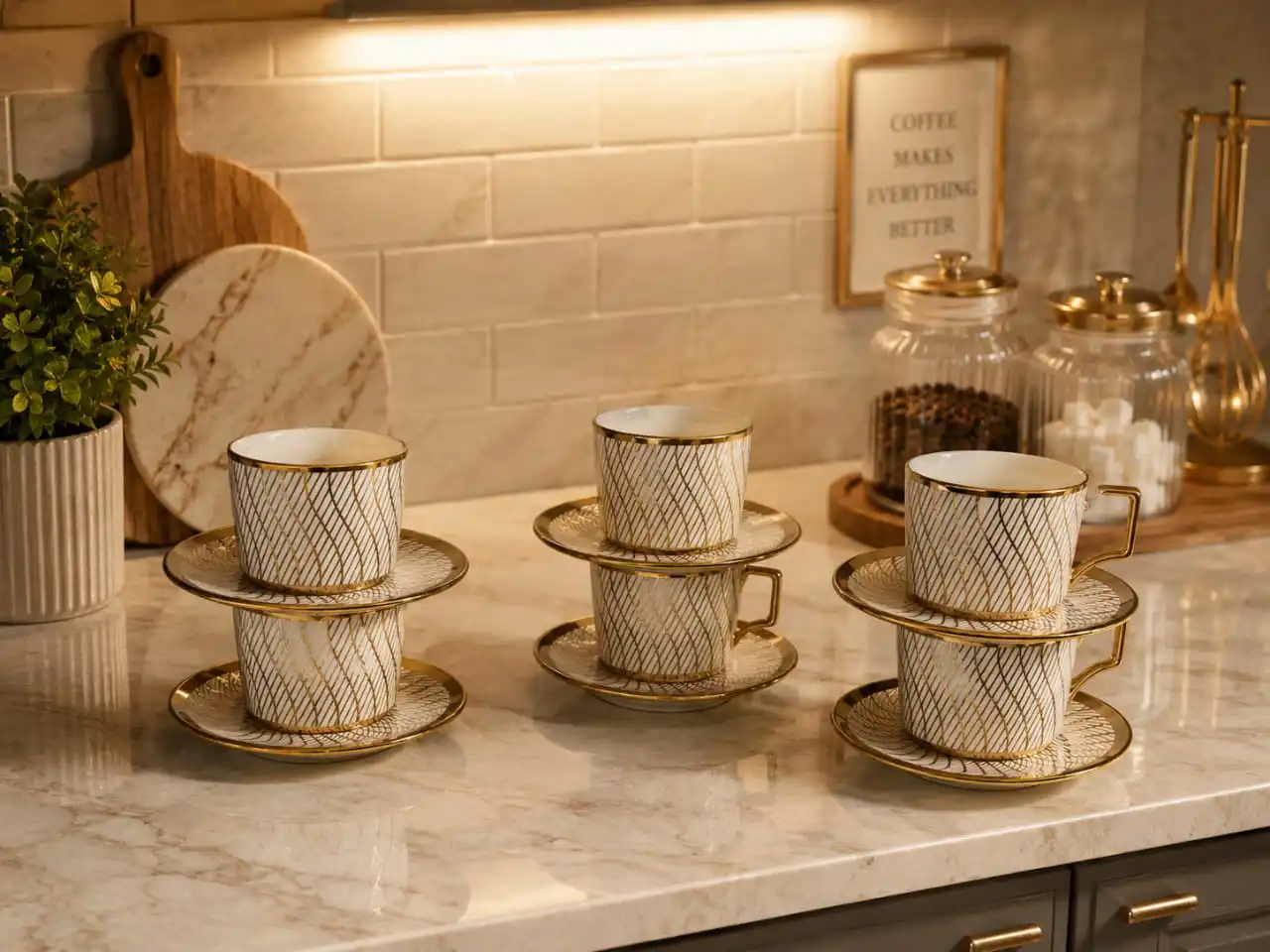 Tasses à café lait 12 pcs