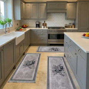 trois tapis cuisine de façon kitchen