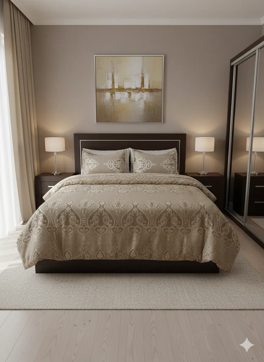 couver lit jacquard C3